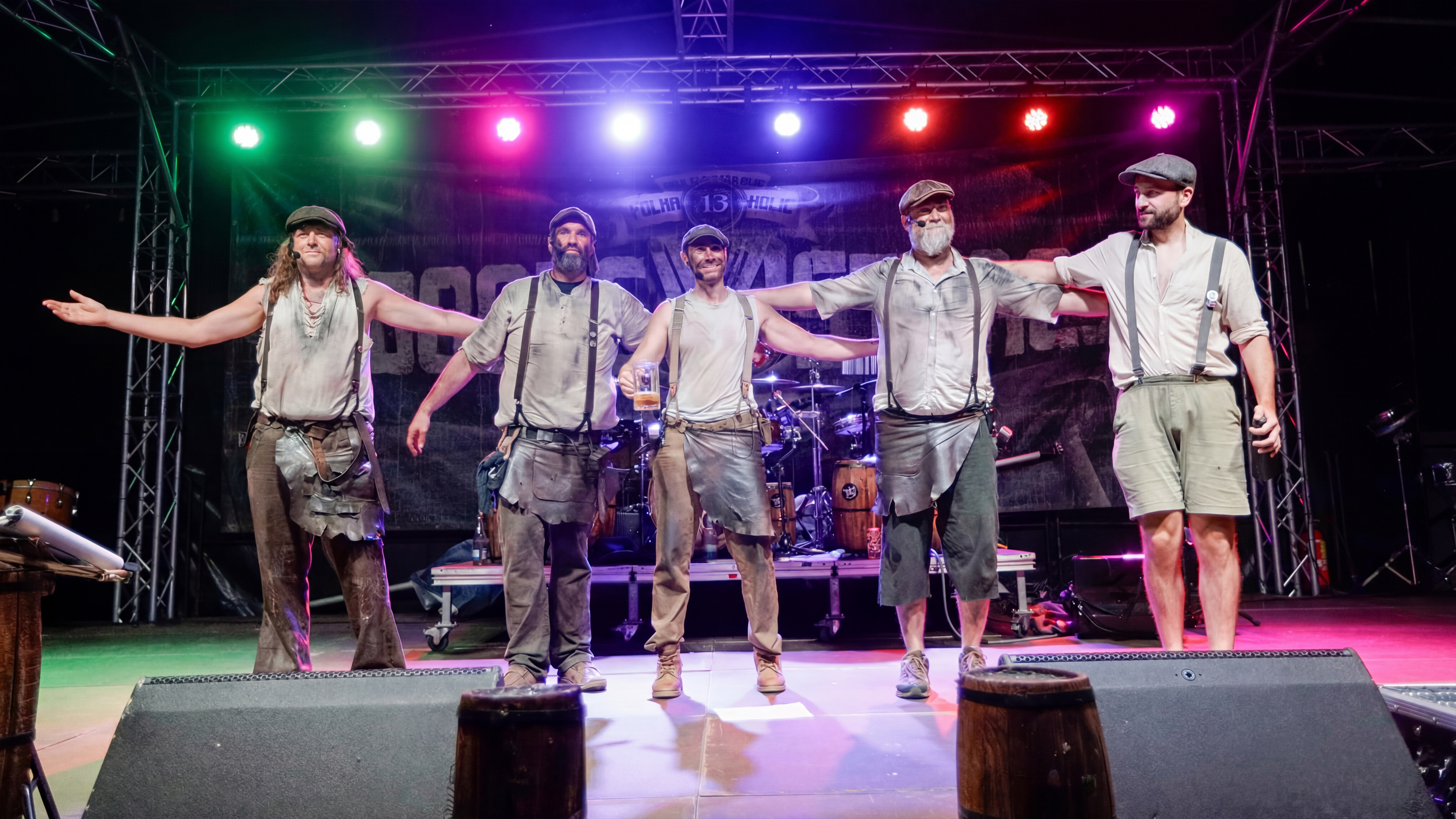 Bandfoto · Auf der Bühne